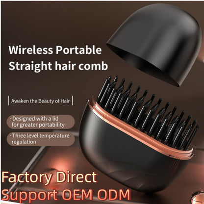 Mini Hair Straightener Portable 2026 Cordless Curling Iron Small Flat Steam Hair Straightener Brush Travel Hot Styling Tools for Women Wireless Tiny Ceramic Hairdressing Comb Size