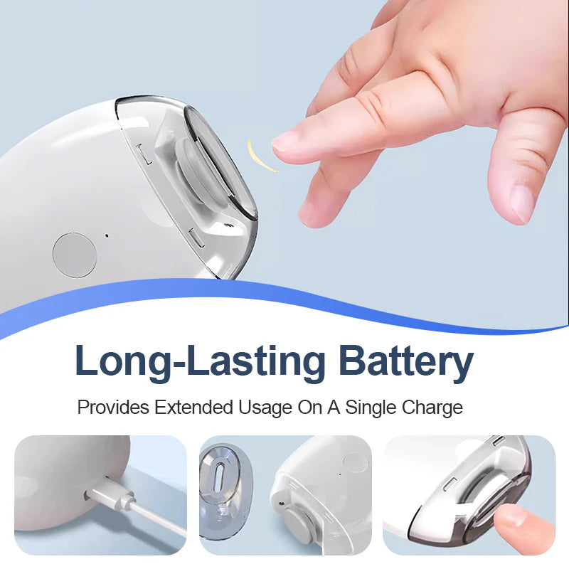 Electric Nail Clipper 🔥🔥🔥  LED light is clear at night, automatic nail grinder, say goodbye to flying nails