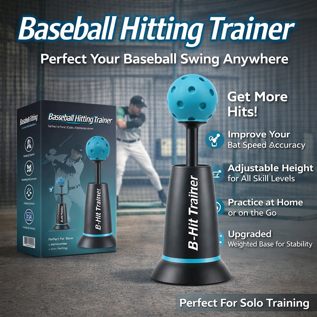 Baseball Training Tee Ball Popper,Pop Up Baseball Trainer,Hitting Tee for Perfect Swings,Batting Machine for Practicing Hitting Without a Pitcher