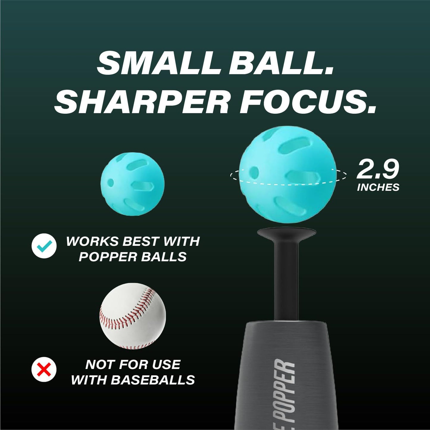 Baseball Training Tee Ball Popper,Pop Up Baseball Trainer,Hitting Tee for Perfect Swings,Batting Machine for Practicing Hitting Without a Pitcher