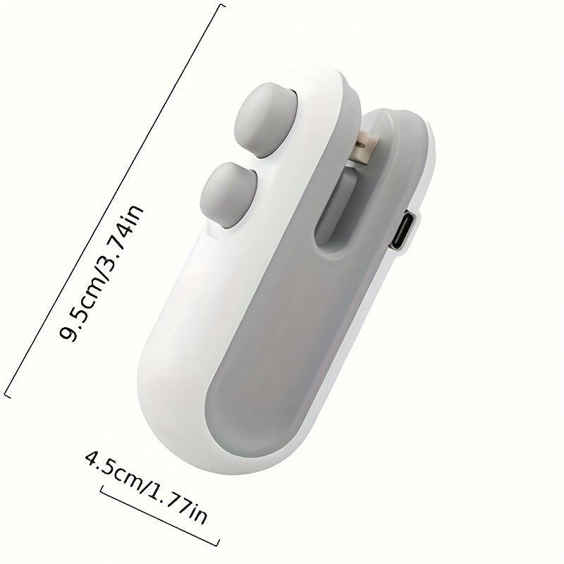 A Portable Snack Sealing Machine,Mini Rechargeable And Compact