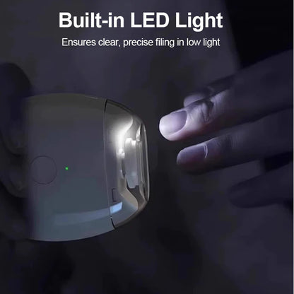 Electric Nail Clipper 🔥🔥🔥  LED light is clear at night, automatic nail grinder, say goodbye to flying nails