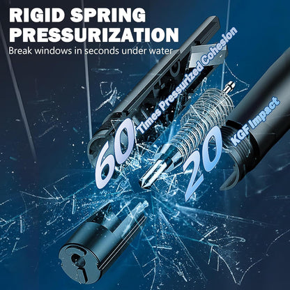 2 Pack 2026 Upgraded Safety Hammer,Safe Hammer Glass Breaker Under Water,Seatbelt Cutter Window Breaker Emergency Escape Tool,Seat Belt Cutter and Glass Breaker for Cars,Gift of test glass