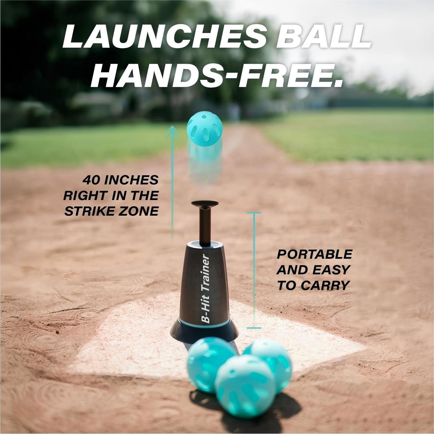 Baseball Training Tee Ball Popper,Pop Up Baseball Trainer,Hitting Tee for Perfect Swings,Batting Machine for Practicing Hitting Without a Pitcher