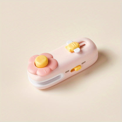 A Portable Snack Sealing Machine,Mini Rechargeable And Compact