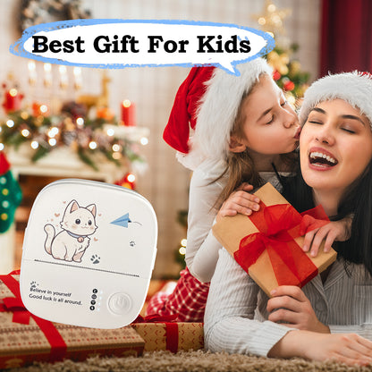 Mini Sticker Printer, Mini Thermal Printer, Portable Bluetooth Inkless Printpods, Pocket Label Maker Suitable for Creative Kids DIY, Diaries, Photos, Study Notes