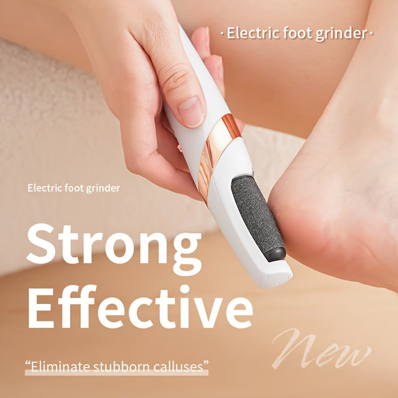 Electric Foot Dead Skin Remover, Foot Grinder, Portable Foot And Grinding Tool, 2 Interchangeable Grinding Heads