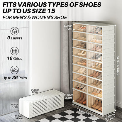 🔥Limited-time offer🔥Organize all your shoes in minutes,everything clearly visible at a glance
