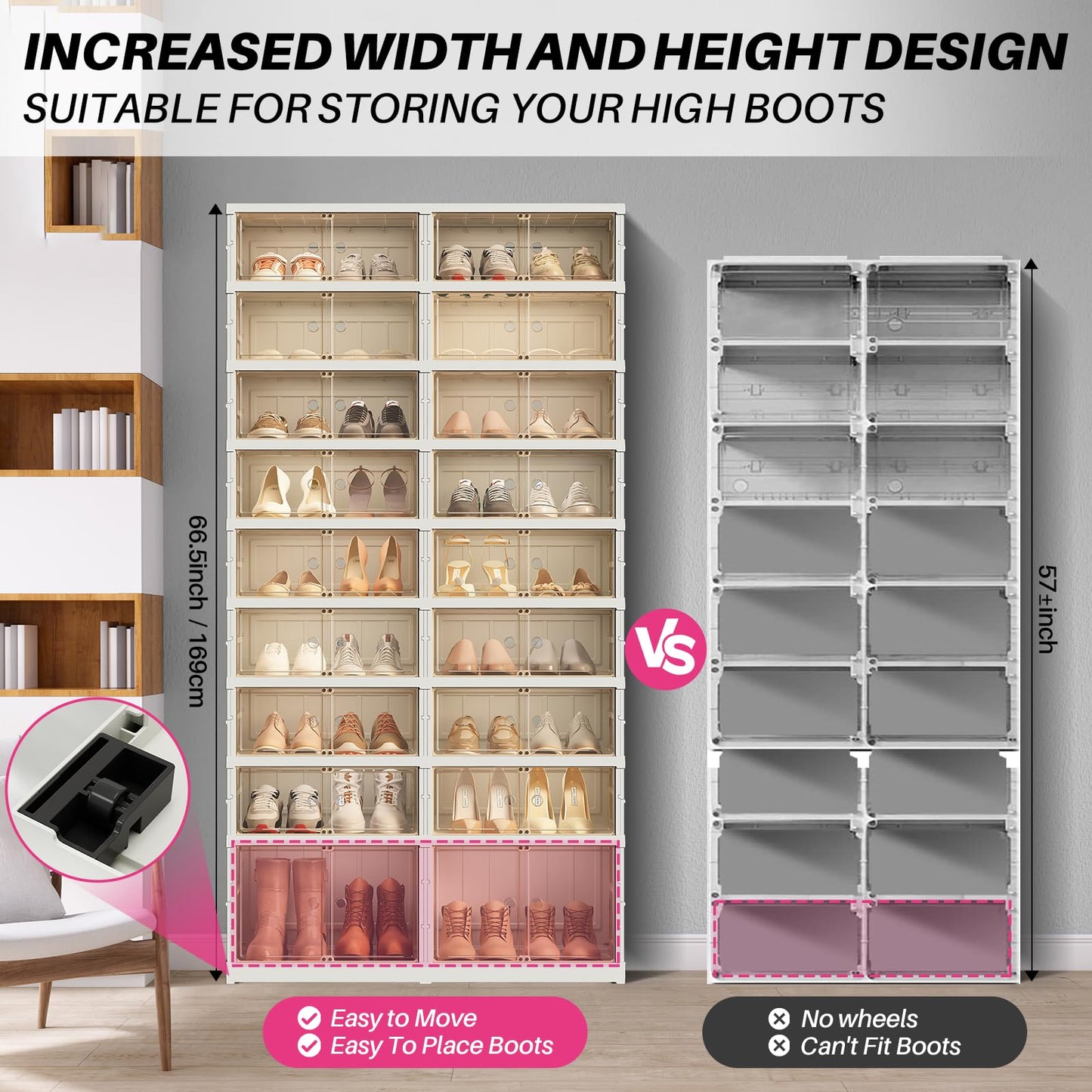 🔥Limited-time offer🔥Organize all your shoes in minutes,everything clearly visible at a glance