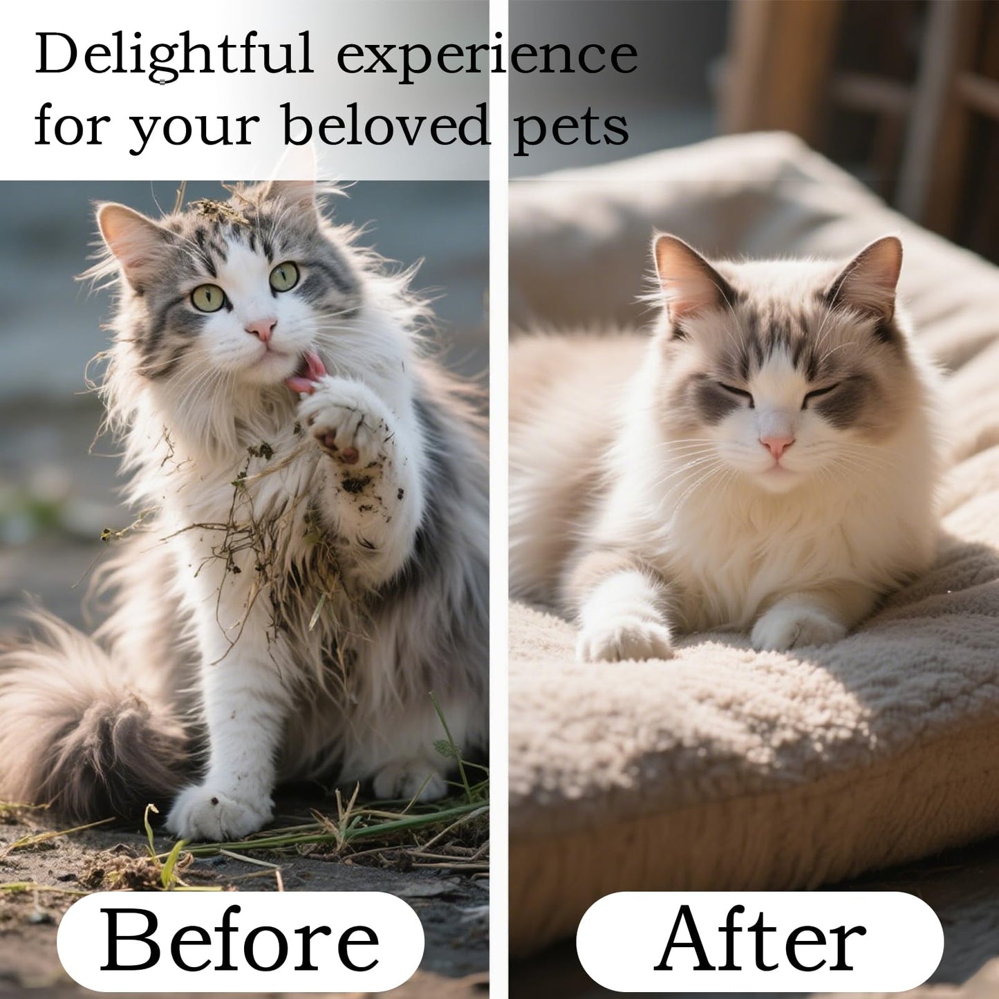 Final 3 Hours: 60%OFF 🔥4-in-1 Pet Steam Spray Comb for Detangling and Deshedding - No Bath Needed, Specialized Cat and Dog Grooming Brush