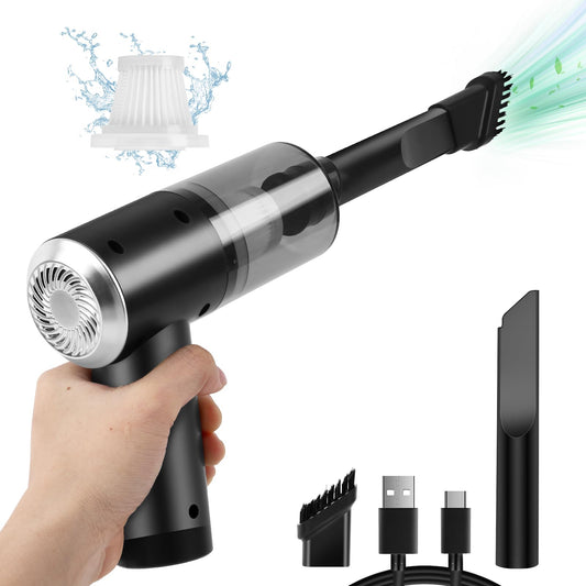 Mini Portable Vacuum Cleaner, Keyboard Wireless Handheld Vacuum with Brush Motor 4500PA High Power and TypeC, for Car,Office and Home Cleaning