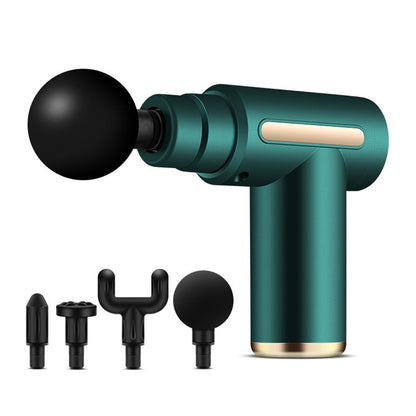 Mini Massage Gun, Small Portable Deep Tissue Muscle Massager, Handheld Fascia Gun for Pain Relief, Quiet Mini Massage Gun with 4 Heads for Travel, Office, Gym & Gifts